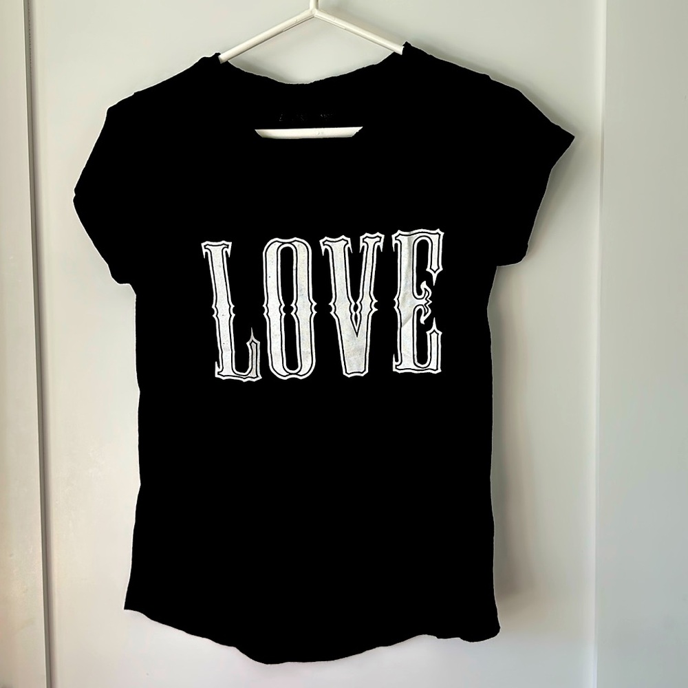 Zadig & Voltaire Skinny Love T-shirt
Black/white
Size Small